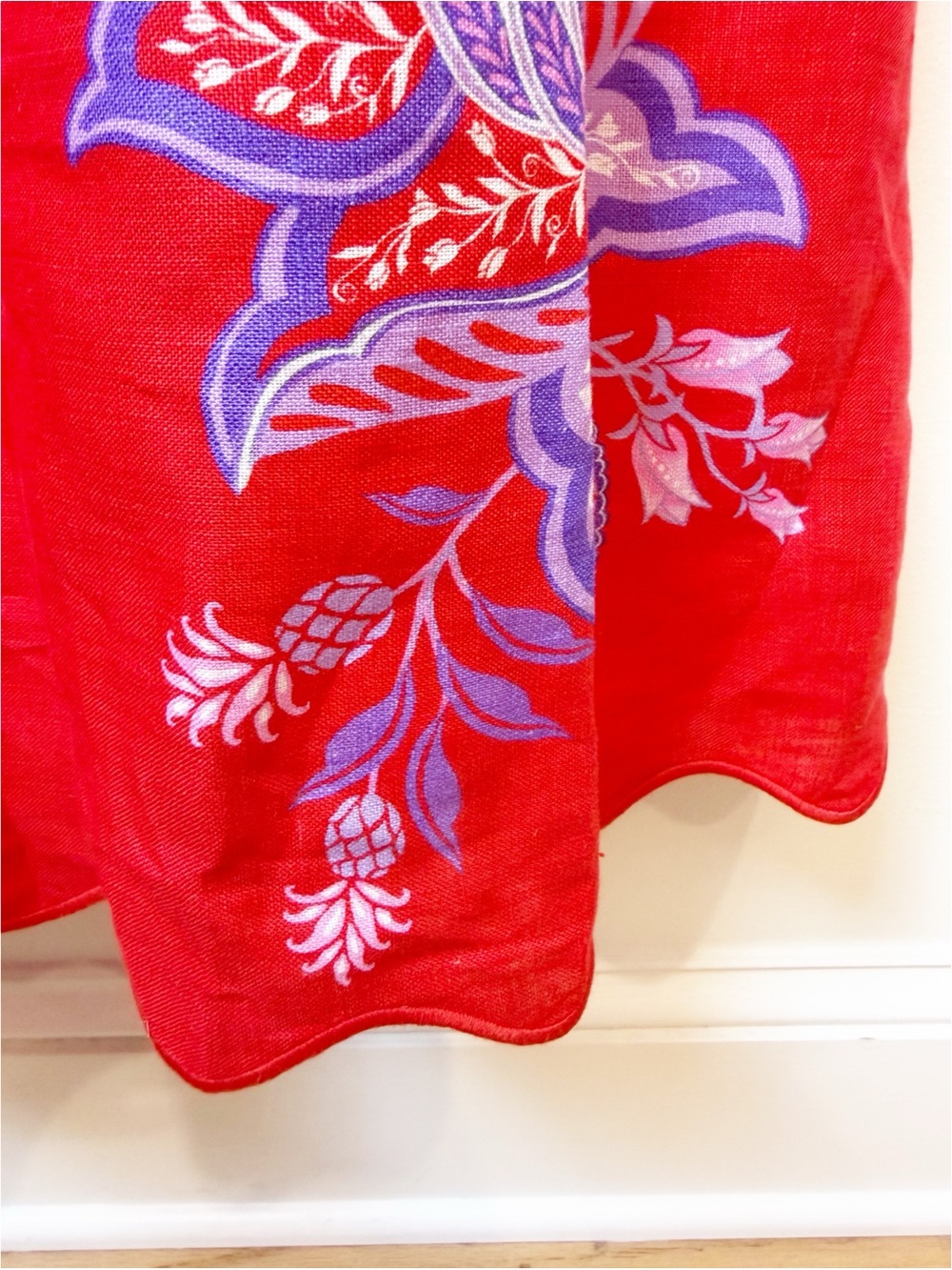 FARM Rio | Porcelain Garden Red Midi Dress NWT - Picture 4 of 11